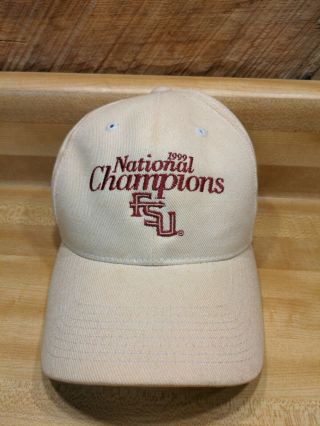 1999 Florida State Seminoles Football National Champions Hat Vintage Nike