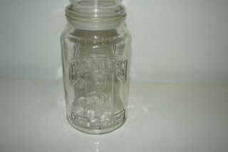 Vintage 1981 75th Anniversary Planters Mr.  Peanut Glass Jar with Lid 2