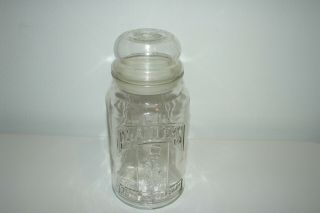 Vintage 1981 75th Anniversary Planters Mr.  Peanut Glass Jar with Lid 3