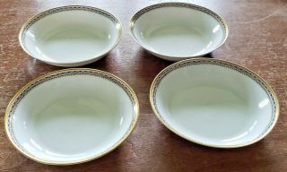 Vtg Set Of 4 Heinrich Co.  " Claridge " Dessert Bowls H & C Selb Bavaria 5 1/4 " D