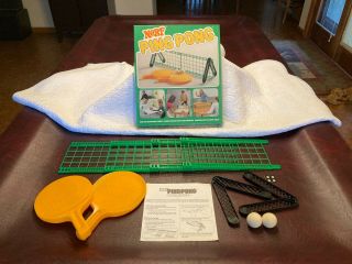Vintage Nerf Ping Pong 1982 Table Tennis Parker Brothers 0273 Complete Foam Ball