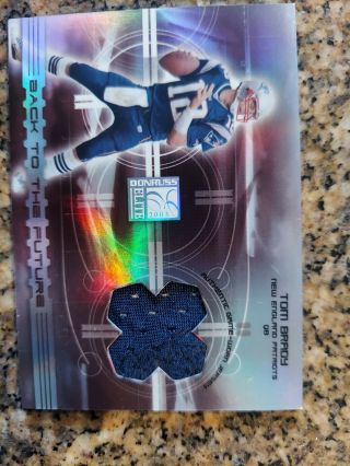Tom Brady /bledsoe Game Patch 2003 Donruss Elite Back To The Future 42/100