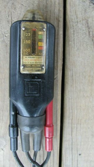Vintage Square D Company Wigginton Voltage Tester 5008