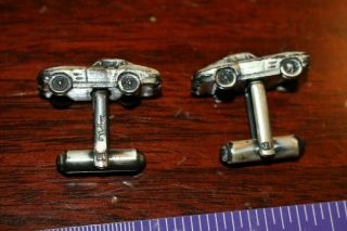 Vintage 1963 Chevrolet Corvette Sting Ray Coupe Balfour Cuff Links 2