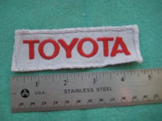 Vintage Toyota Motors Racing Distressed Service Parts Uniform Patch