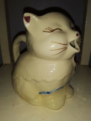 Vtg Collectible Shawnee Pottery Cat Kitten Puss In Boots Creamer 2