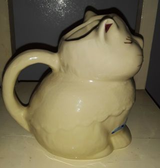 Vtg Collectible Shawnee Pottery Cat Kitten Puss In Boots Creamer 3