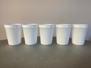 Vintage Salton Gm - 5 Yogurt Maker 5 Replacement Milk Glass Jars & Lids Parts