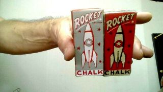 Two Vintage Rocket Chalk & Boxes No.  33