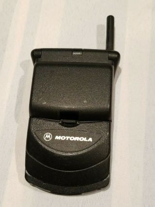 Collectible Black Motorola Startac Flip Cell Phone Vintage F/ship