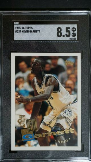 (3) Kevin Garnett 1995 - 96 Topps Rookie Card 237 Sgc 8.  5 / 8 / 8 Comp Psa Bgs