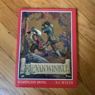 Vintage Rip Van Winkle By Washington Irving,  Illustr By N C Wyeth 1987 - Hc Euc