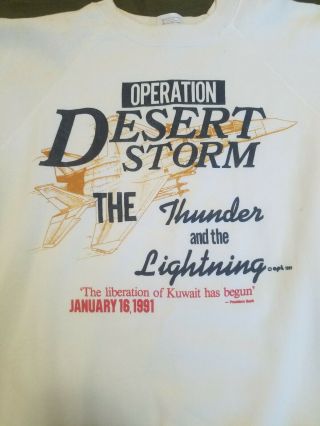 Xl Operation Desert Storm Sweater Vintage 1991