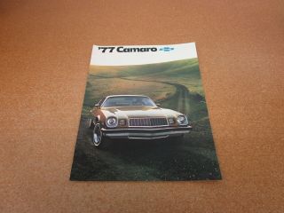 1977 Chevrolet Camaro Type Lt Rally Sport Sales Brochure Dealer Literature 8 Pg