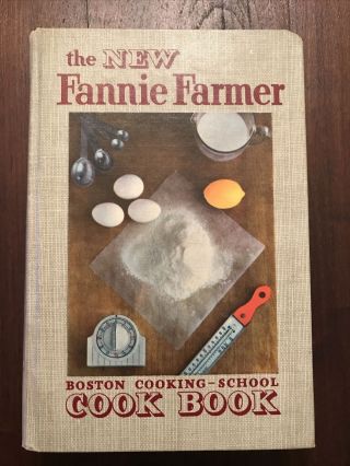 Vintage The Fannie Farmer Cookbook Boston Cooking School 1951 Hardback