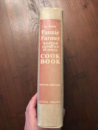 Vintage The Fannie Farmer Cookbook Boston Cooking School 1951 Hardback 2
