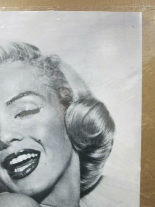Vintage Black & White Poster Marilyn Monroe 1980 ' s inv 4317 2
