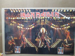 Vintage Post Iron Maiden Rock Band Heavy Metal 1982 Inv G4833