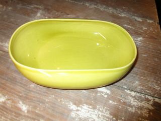 Russel Wright American Modern Steubenville Salad Bowl Chartreuse Vintage