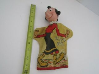 Vintage Hand Puppet Gund Mfg Olive Oyl Oil Popeye Girlfriend