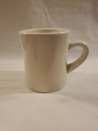 Vintage M Ware China Coffee Mug Cup White Retro Diner Restaurant Ware