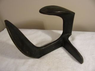 Antique Warranted Cast Iron Cobblers Double Shoe Stand Anvil Form Mfg.  In Usa