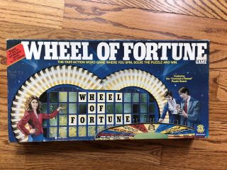 Vintage 1985 First Edition Wheel Of Fortune Board Game - 100 Complete - Great Shape