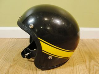 Vintage Grant Rg - 9 Ski - Doo Snowmobile Helmet Black Yellow 245 7 Medium