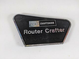 Vintage Sears Craftsman 720 - 25250 Router Crafter - Decorative Plastic End Cap