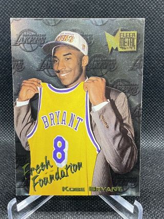 1996 - 97 Kobe Bryant Fleer Metal 137 Fresh Foundation Rookie Card