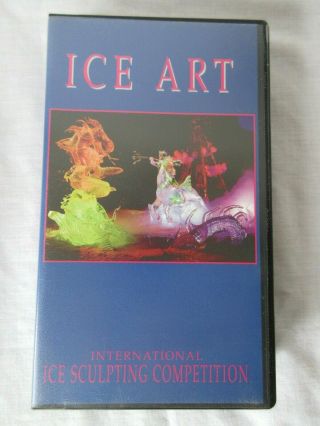 Vintage Ice Art Vhs Tape International Ice Sculpting Competition Alaska 1994
