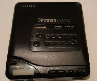 Vintage Sony D - T66 Discman Cd Player Digital Hifi Made In Japan