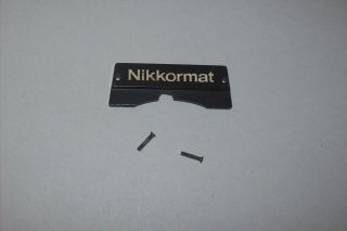 Vintage Front Logo For Black Nikon Nikkormat Camera -