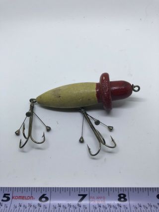 South Bend Baby Woodpecker Vintage Fishing Lure With Big Bing Hooks