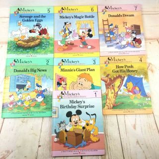 Walt Disney Mickey ' s Young Readers Library Book Set 1 - 19,  8 Fun to Learn Books 2
