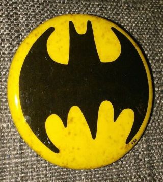 Vintage 1940 Batman Dc Comics Inc Collectible Button Pin Rare E