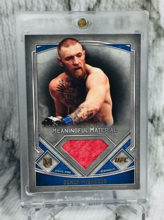 2017 Topps Ufc/museum Conor Mcgregor (7/10) “gold” Meaningful Material Relic