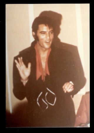 Vintage Elvis Presley Snapshot Photo 1970s Las Vegas