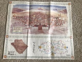 Vintage 1990 Quest For Glory Ii Trail By Fire Map Only No Rips Tears