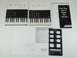 Vtg Nintendo Nes Miracle Piano Teaching Keyboard Game Pc User Guide Paperwork