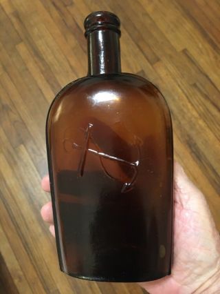 Antique Anchor Flask Liquor Whiskey Bottle Ogeechee Canal Find Savannah Ga