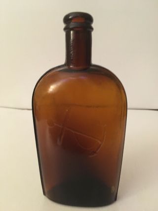 Antique Anchor Flask Liquor Whiskey Bottle Ogeechee Canal Find Savannah Ga 2
