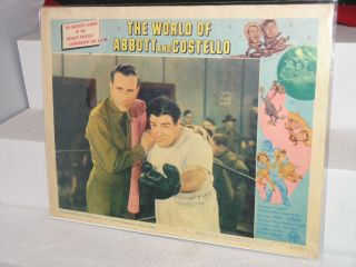 Vintage World Of Abbott And Costello Lobby Card 5 1965