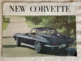 1963 Chevrolet Corvette Sales Brochure 63 Chevy Sting Ray
