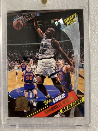 1992 - 93 Topps Archives Gold Stamp 150 Shaquille O 