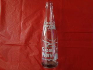Vintage Sea Way Beverage Bottle Coca Cola Canton Oh Clear Soda Pop