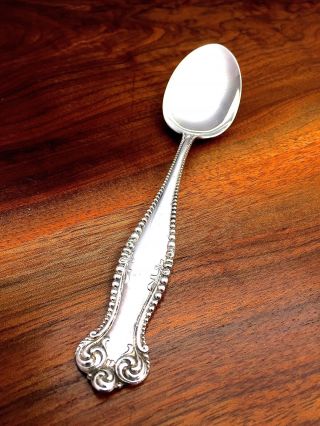 Towle Silversmiths Sterling Silver Dessert Spoon / Oval Soup Canterbury No Mono