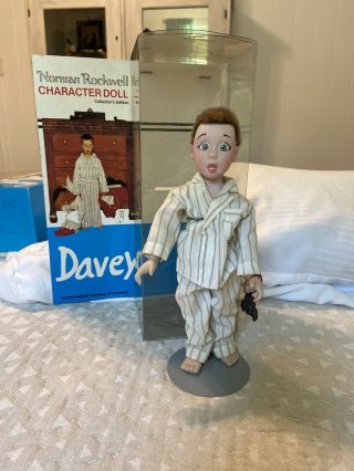 Norman Rockwell Character Doll Davey Collectors Edition Vintage 1979