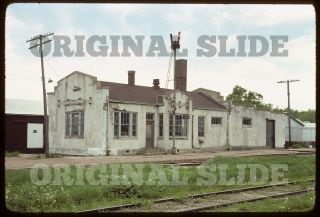 Orig 1976 Slide - Milwaukee Road Milw Depot Postville Ia Iowa Railroad Station