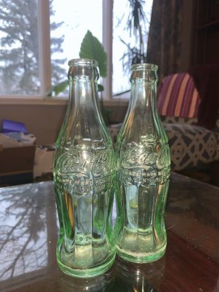 Vintage 1950’s Coca Cola Glass Bottles 6oz